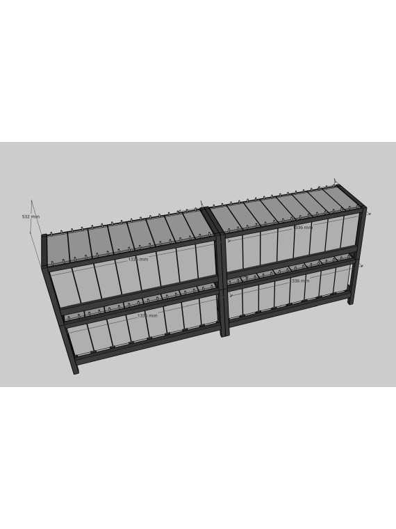 röhrenförmiges Rack für Pylontec US5000 oder US 3000