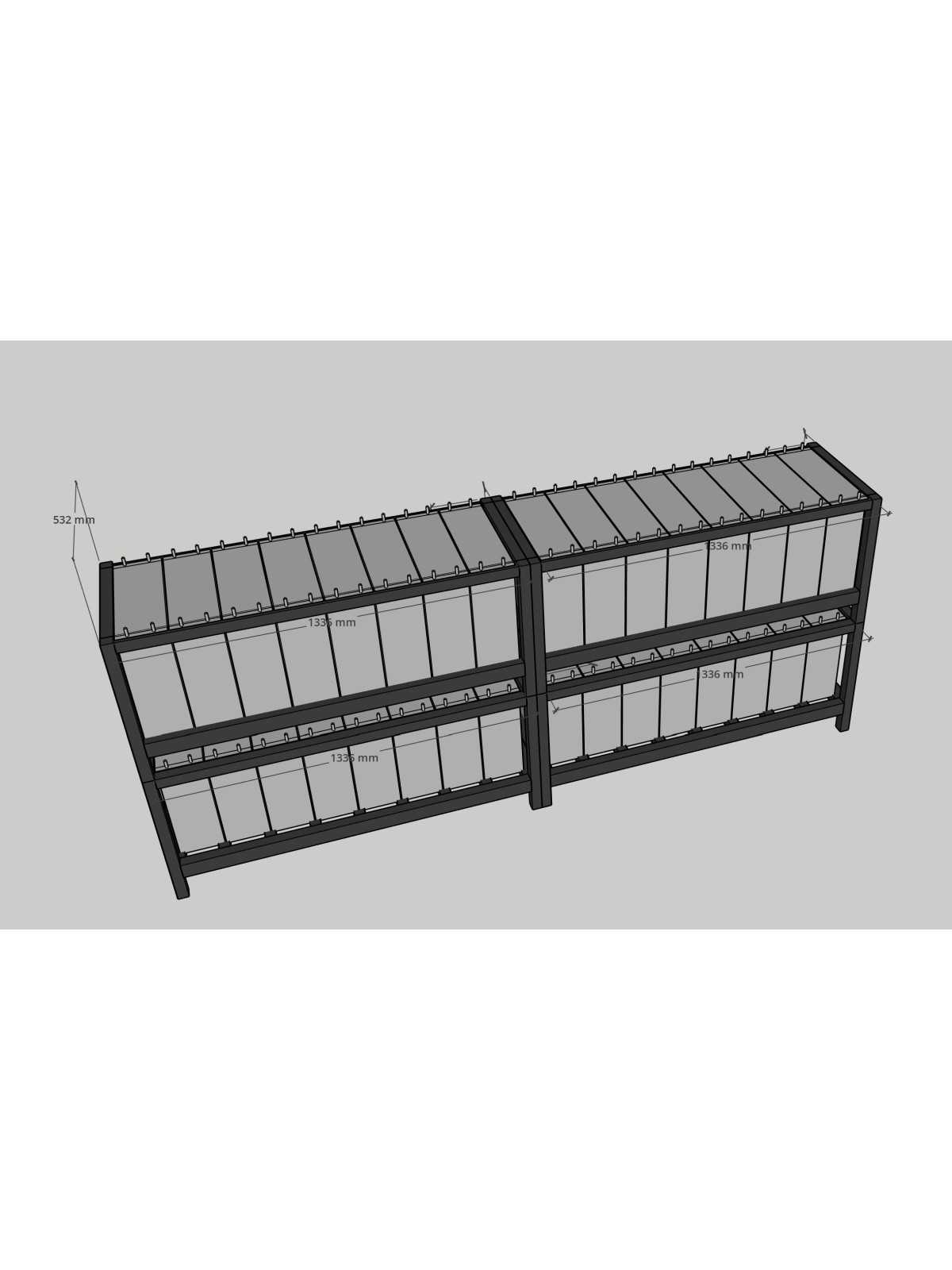 rack tubulaire pour Pylontec US5000 ou US 3000