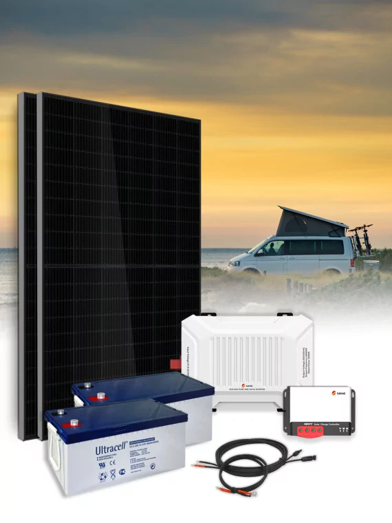 Kit Solar 750Wc mono - 100Ah24V - 800VA