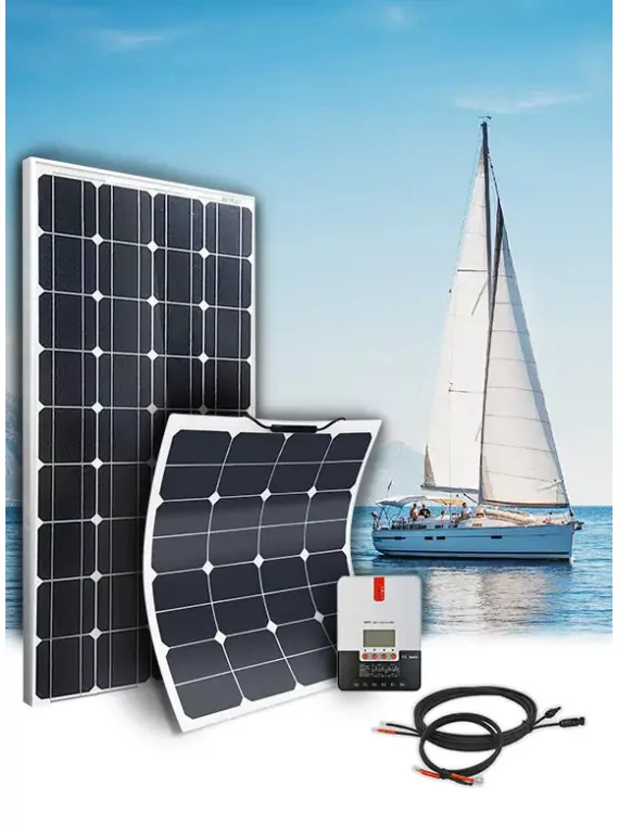 Kit solar autocaravana y barco TAMAÑO M - 12V - configurable