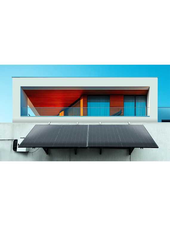 Balcony solar panel kit - plug-in connection