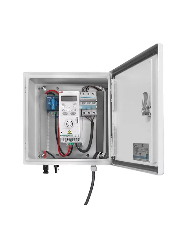 Prewired box for solar kit regulator