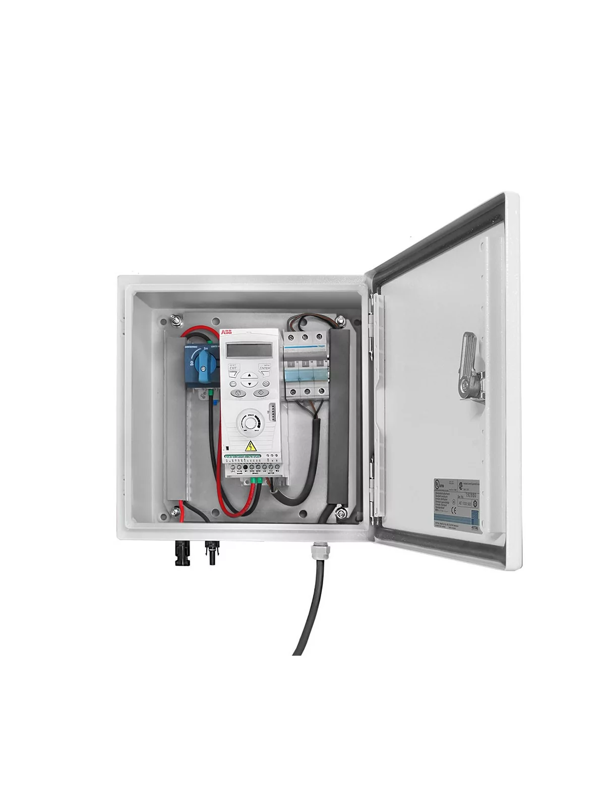 Caja de transformación y seguridad para bombeo solar 3x400V