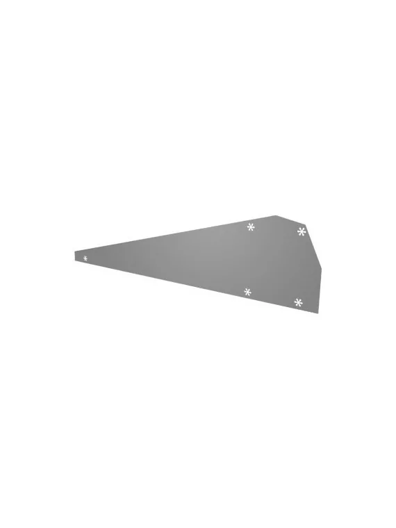 Wind deflector for FlatFix mounting system