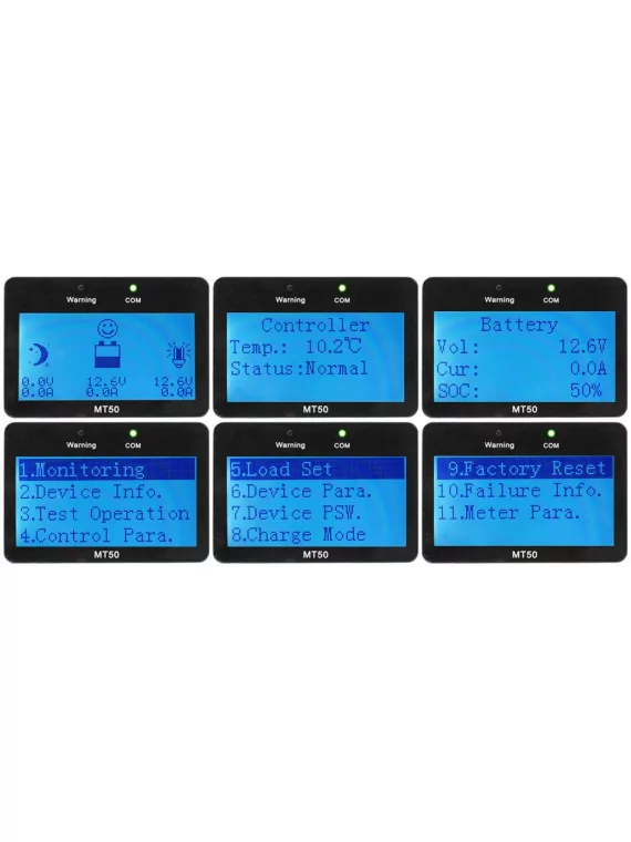 MT50 digital display for EpSolar LS and BN controllers