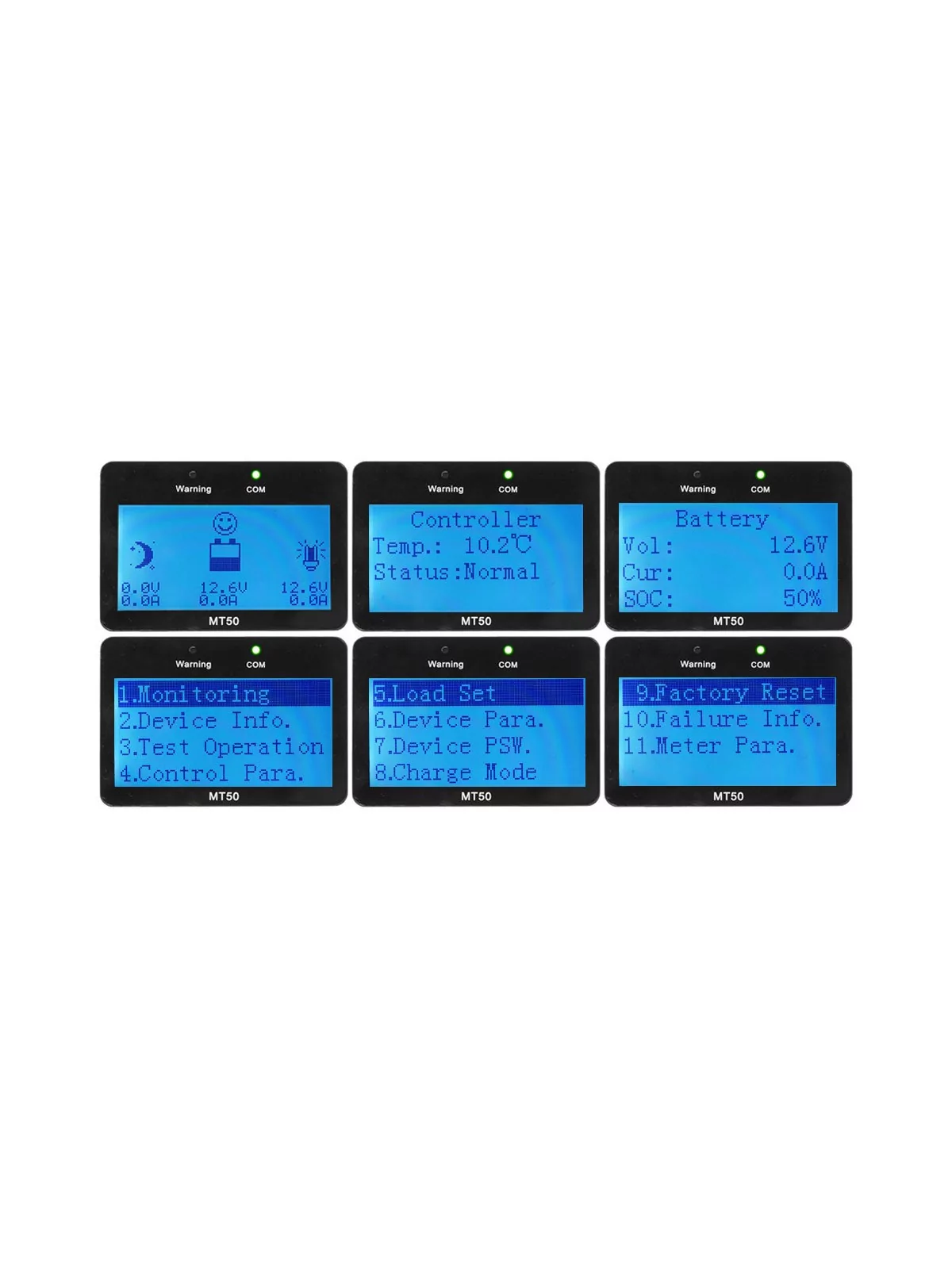 MT50 digital display for EpSolar LS and BN controllers