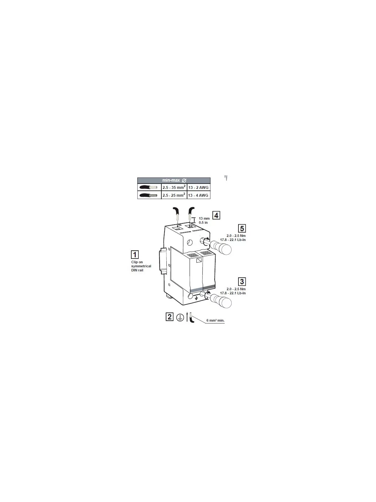 BT surge protector - single pole 40Ka