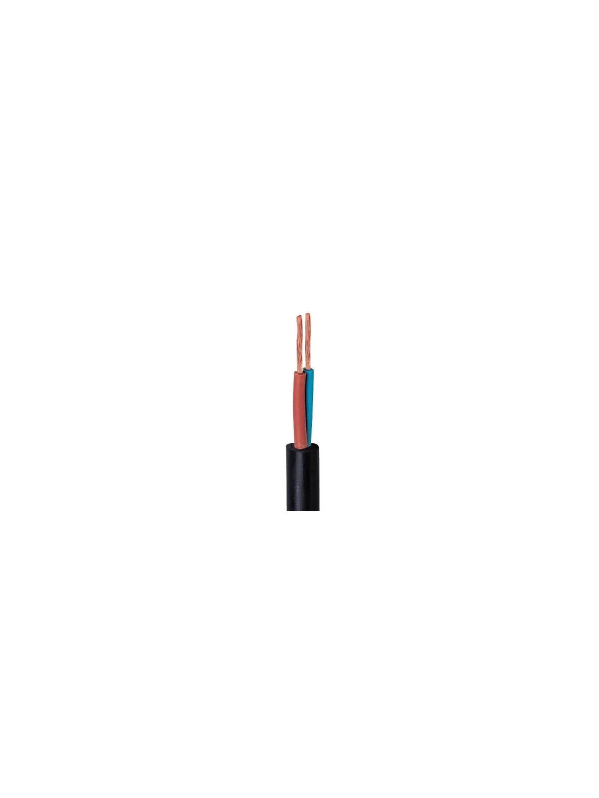 Cable flexible H05RR-F 2x0,75mm² - 1m