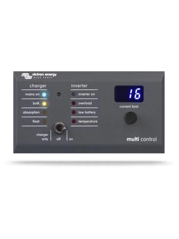 Panel de control Victron Multi Digital VE-Bus 200A/200A GX (90°)