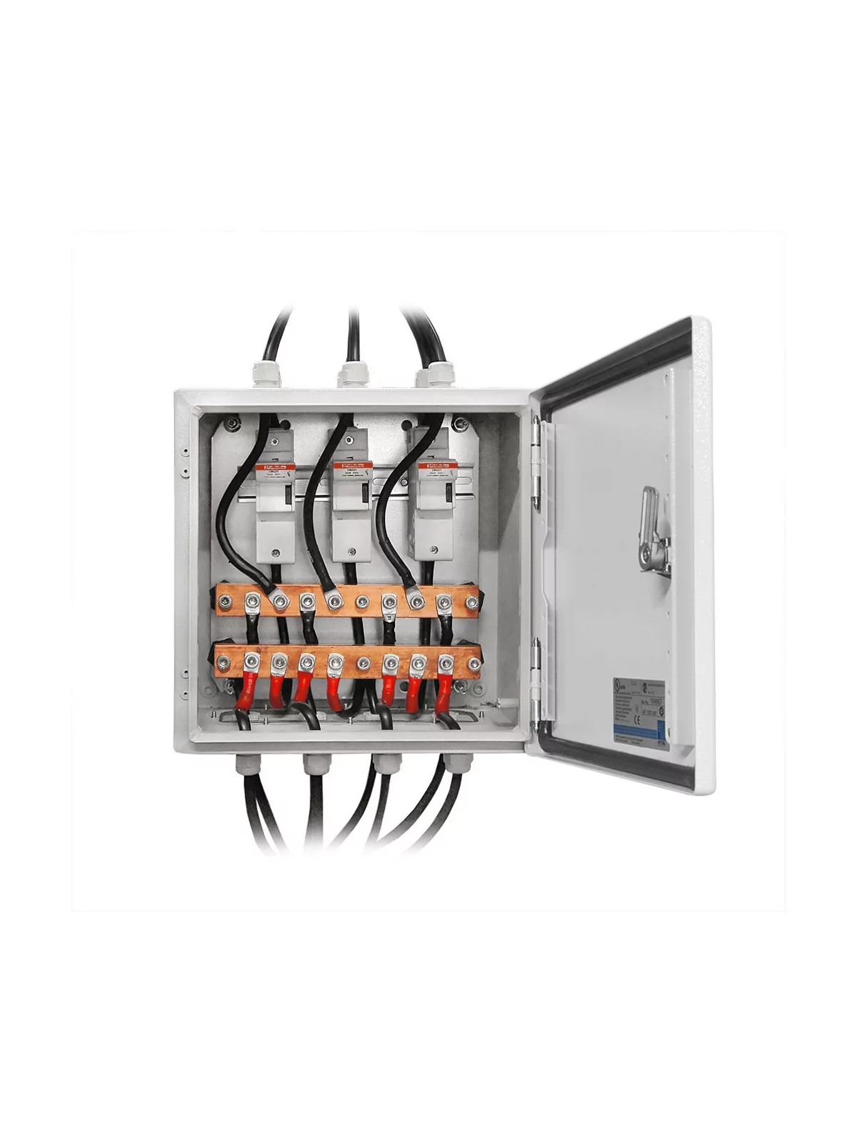 Parallel connection box with fuses