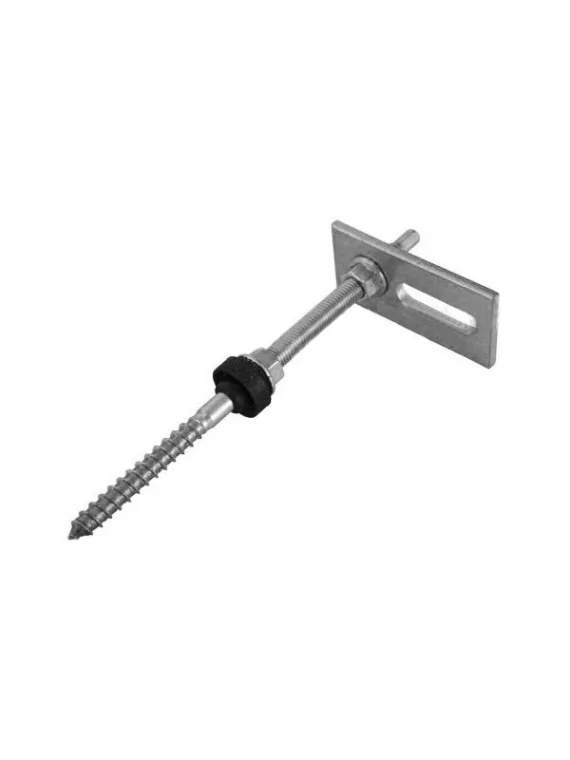 Solar panel fixing screw for sheet metal