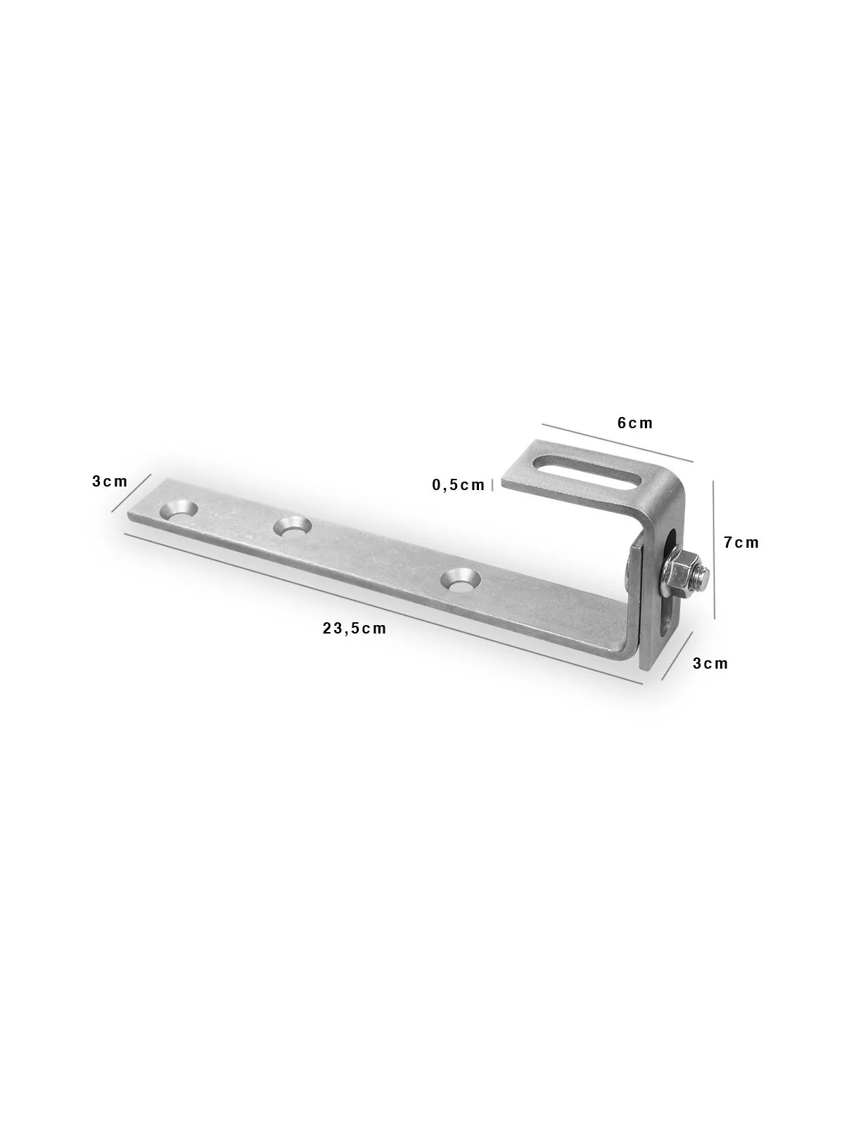 Adjustable fixing hook for slates