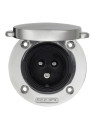 Flush-mounted socket for Victron shore power extension