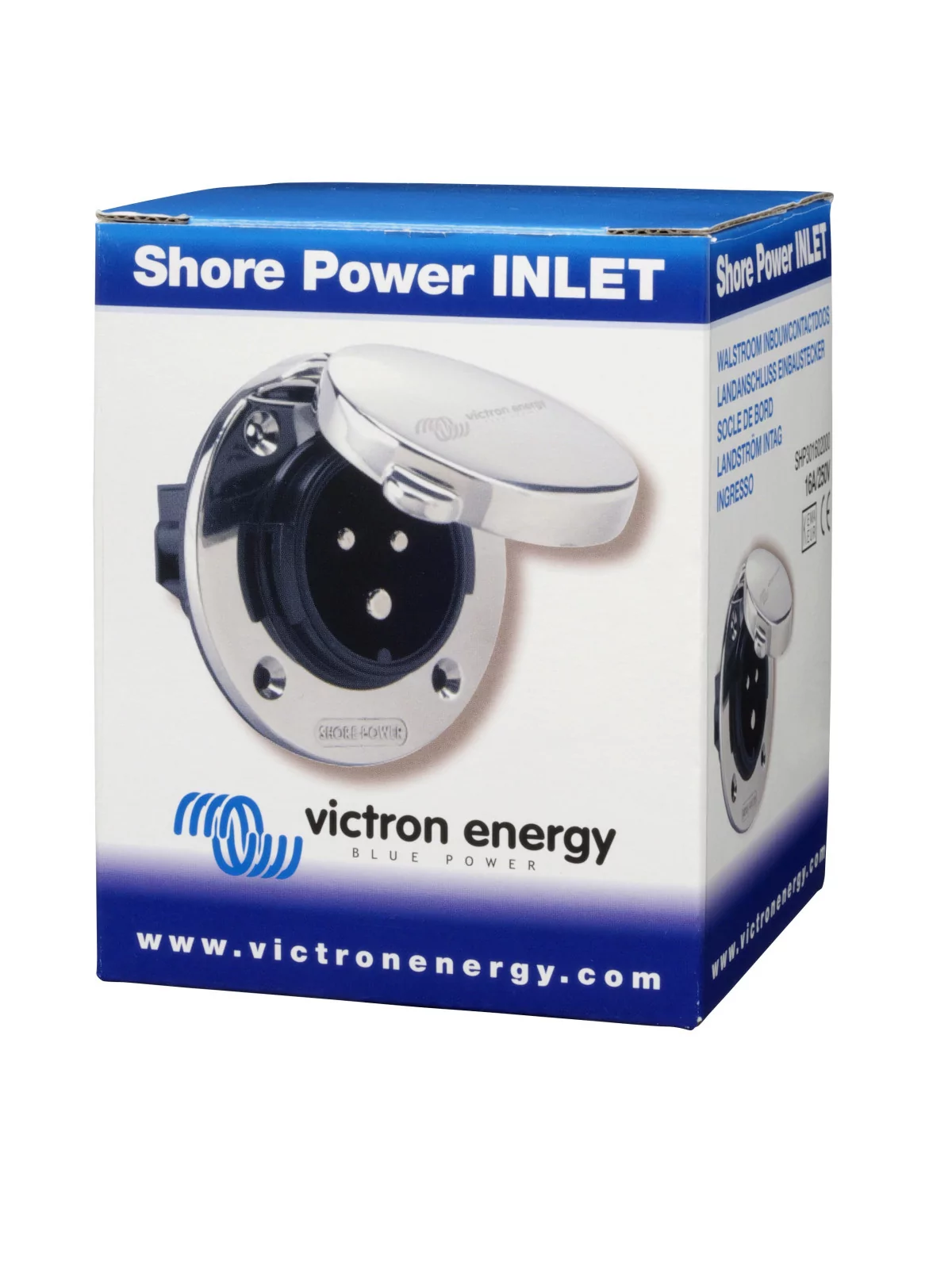 Flush-mounted socket for Victron shore power extension