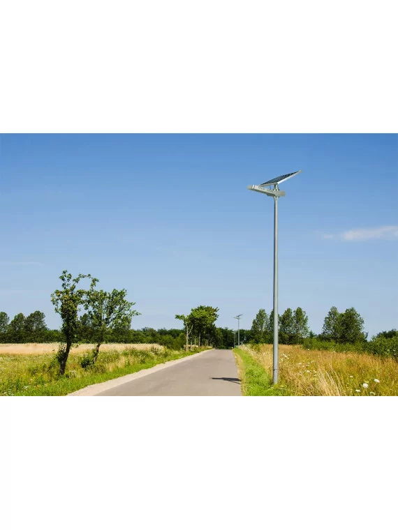 Solar floor lamp - LED 40W 18V - Panel 100W