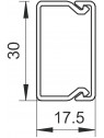 Weißer Kabelkanal 30 x 15mm