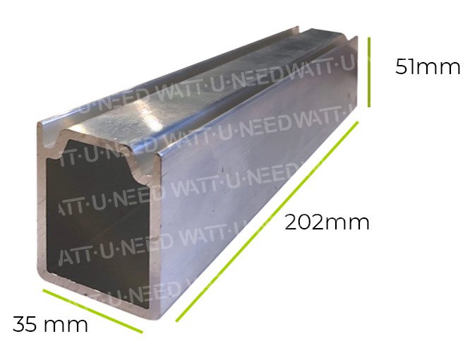 Dimensions:Aluminum rail junction for 80mm rail