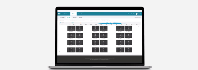 Visuel application sur ordinateur portable