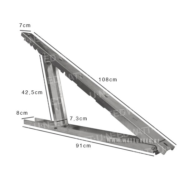 Petit support en aluminium réglable