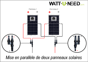 Mise en parallèle de panneaux solaires