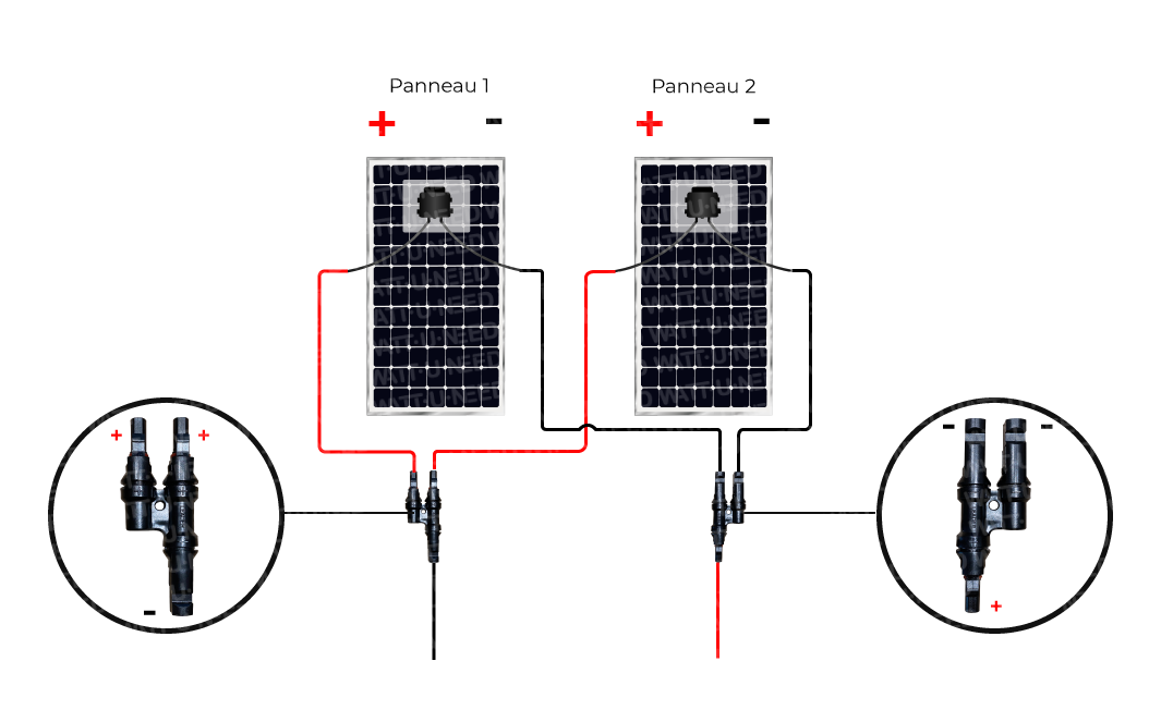 Mise en parallèle de panneaux solaires