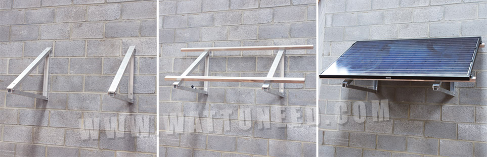 Aluminum wall-mounted structure