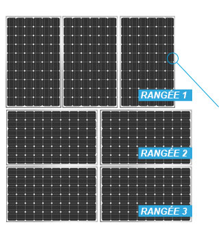 schéma montage de panneaux solaires