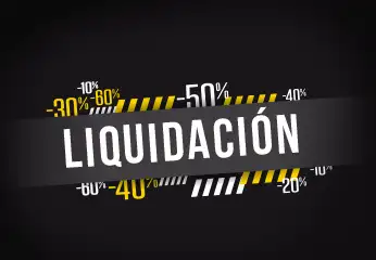 Imagen de liquidación con varios porcentajes y el título 