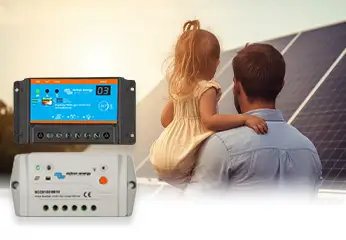 Two different models of PWM solar charge controller