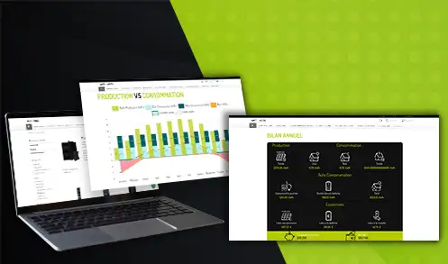 Graphiques montrant une analyse du potentiel solaire